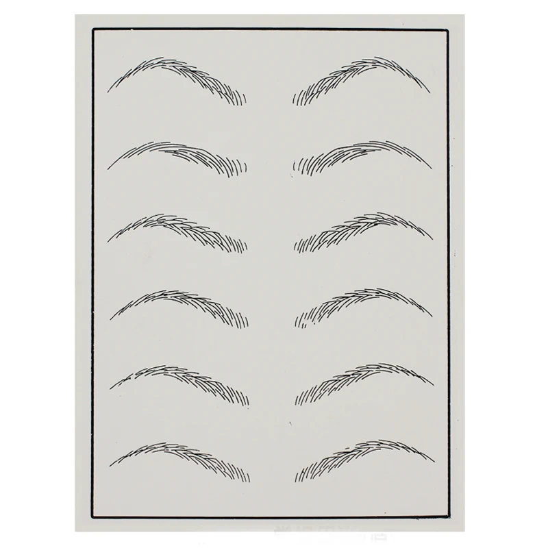 

5pcs Eyebrow Liner Practice Skin Eyebrows Tattoo Training Skins