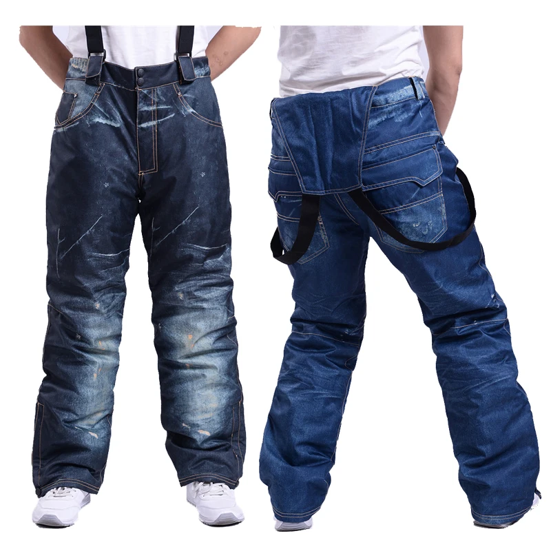 

RIVIYELE Winter Profession Snowboard Pants Outdoor Men Ski Pants Waterproof Windproof Snow Trousers Breathable Warm Ski Clothes