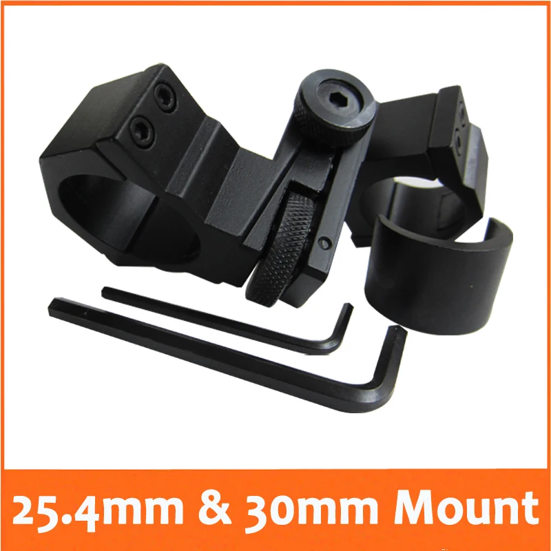 

25.4mm & 30mm Metal Adjustable Scope Mount Tactical Flashlight Laser Mount Rings Stand Holder Torch Clip Waver RifleScope Mount