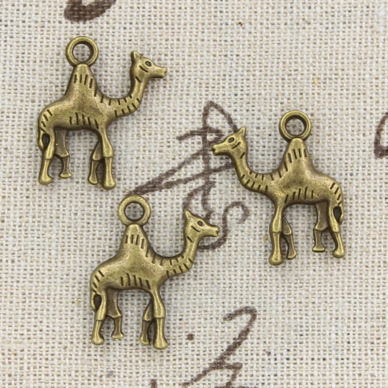 12pcs Charms Camel 22x20mm Handmade Craft Pendant Making fit,Vintage Tibetan Bronze Silver color,DIY For Bracelet Necklace