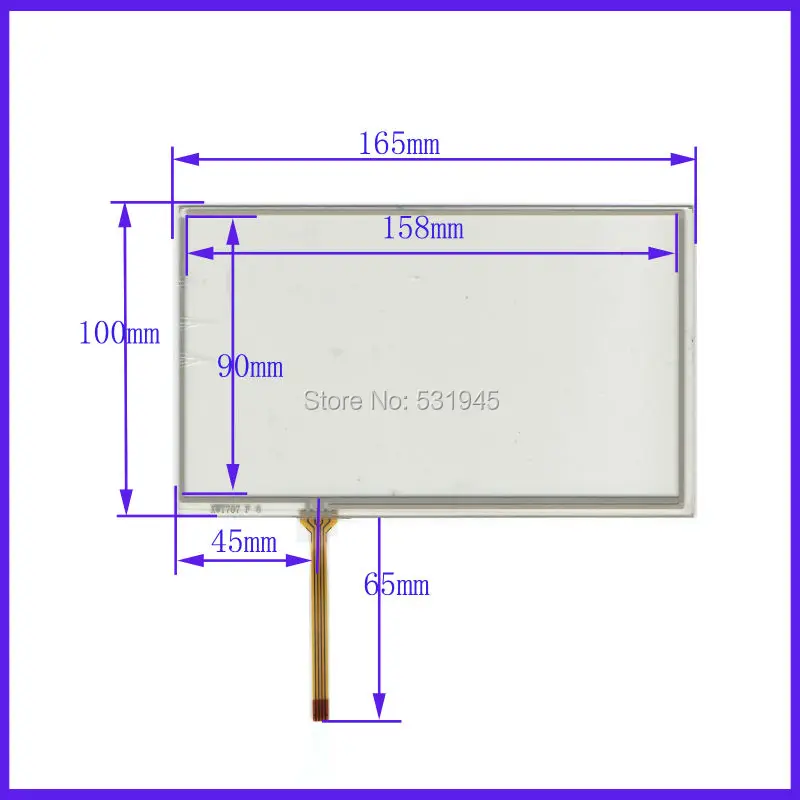 

ZhiYuSun 2PCS/Lot New 7 Inch Touch Screen compatible HST-TPA7.0JY 165mm*100mm for 7 GPS GLASS 165*100 for tble compatible