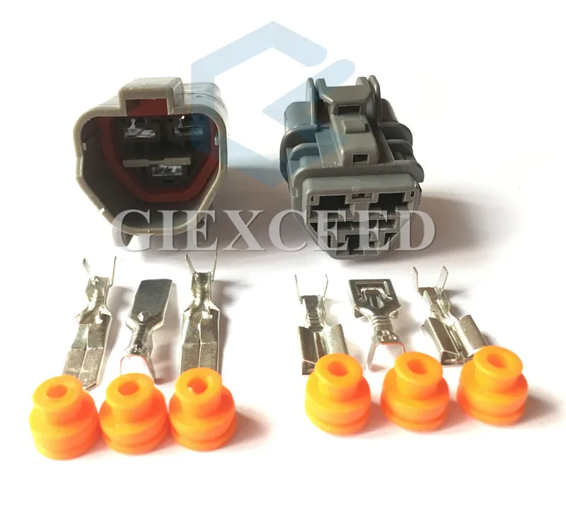 

3 Pin AC Assembly 7123-6234-40 7222-6234-40 Female Male Waterproof Automobile Electrical Throttle Motor Sensor Plug Socket