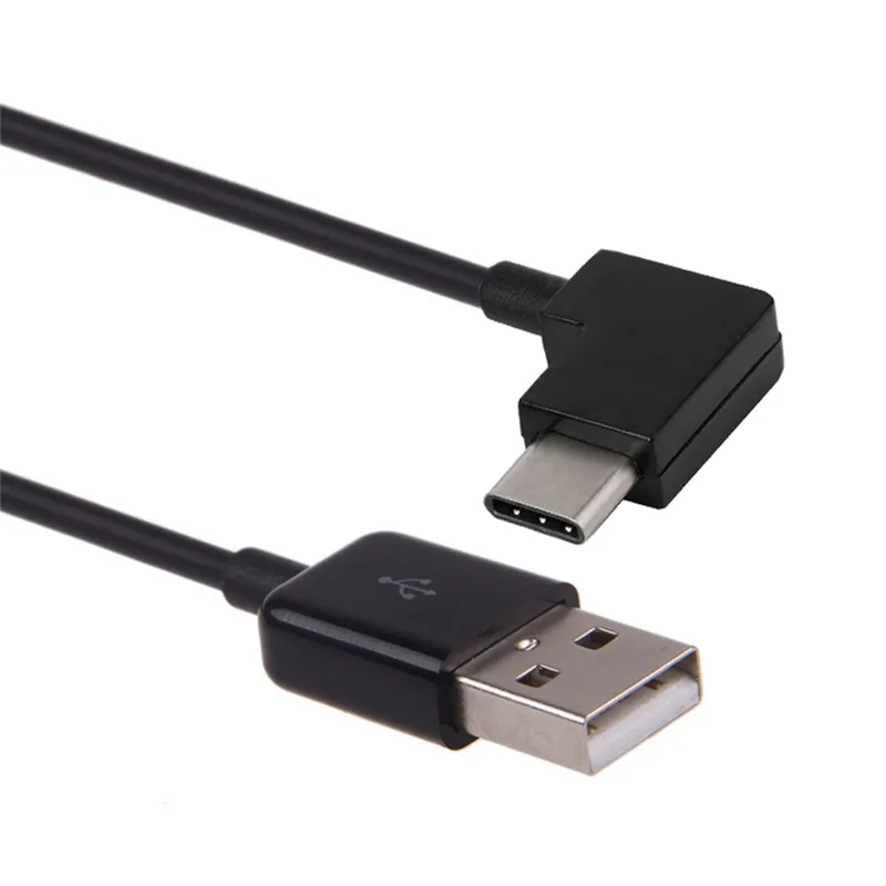 90-degree Angle IOS USB-C Type-C Micro USB Cable 90 Degree Fast Charging Data Sync Cords for iPhone 5 6 Samsung LG Android