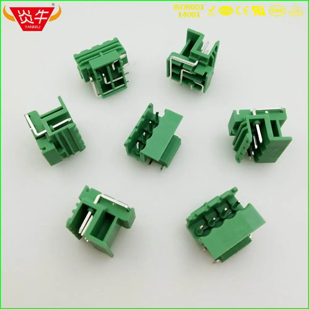 50Pcs KF2EDGLF  KF2EDGRF  5.0  PLUG-IN TEMINAL BLOCK 5.0mm 2PIN 3PIN 4PIN MSTBO 2,5 G1L  Electronic Module Housing Box