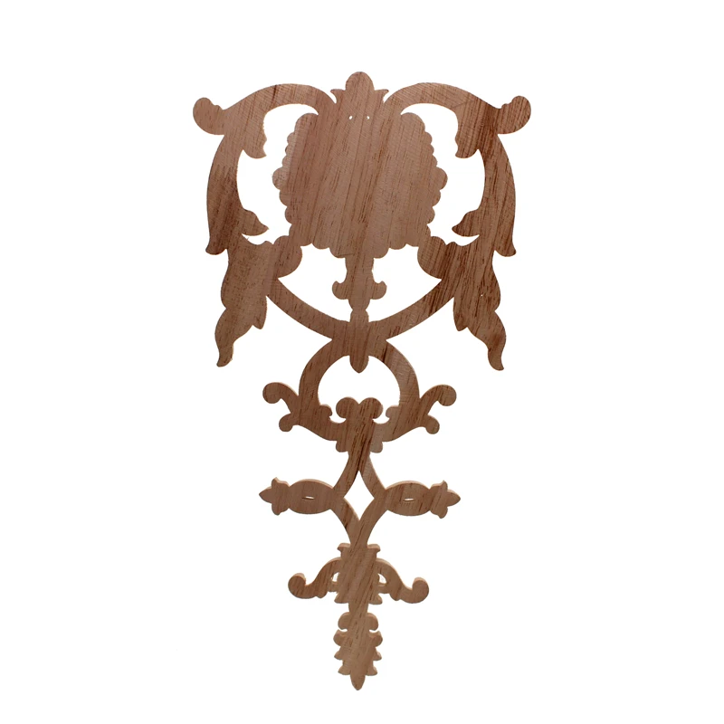 VZLX Floral Wood Carved Corner Applique Wooden Carving Decal Furniture Cabinet Door Frame Wall Home Decoration Accessories