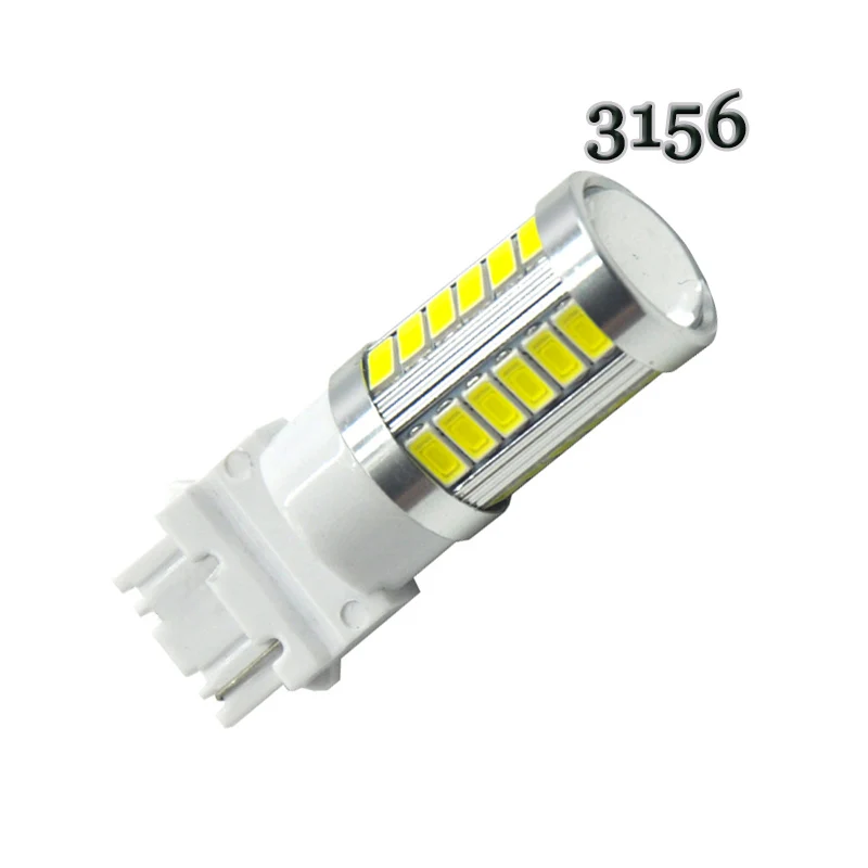 High power 12V to 24V led T25 3156 3157 33 SMD 5630 5730 Lens LED bulb White Red Amber Turn signal light Brake light