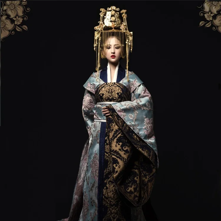 Jiu Qing Gorgeous Empress Costume for TV Play The Princess WeiYoung Costume Thematic Photography Hanfu Cosplay Long Tail