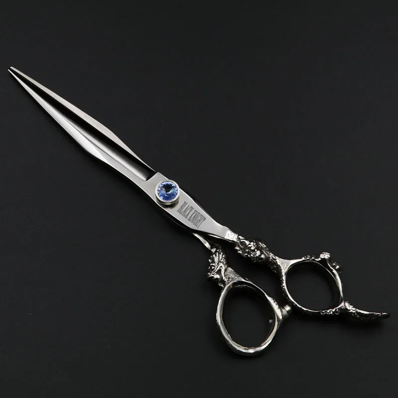 

Scissors 7 inch professional hair cutting scissors hairdressing salon barber shears dragon shaped handle