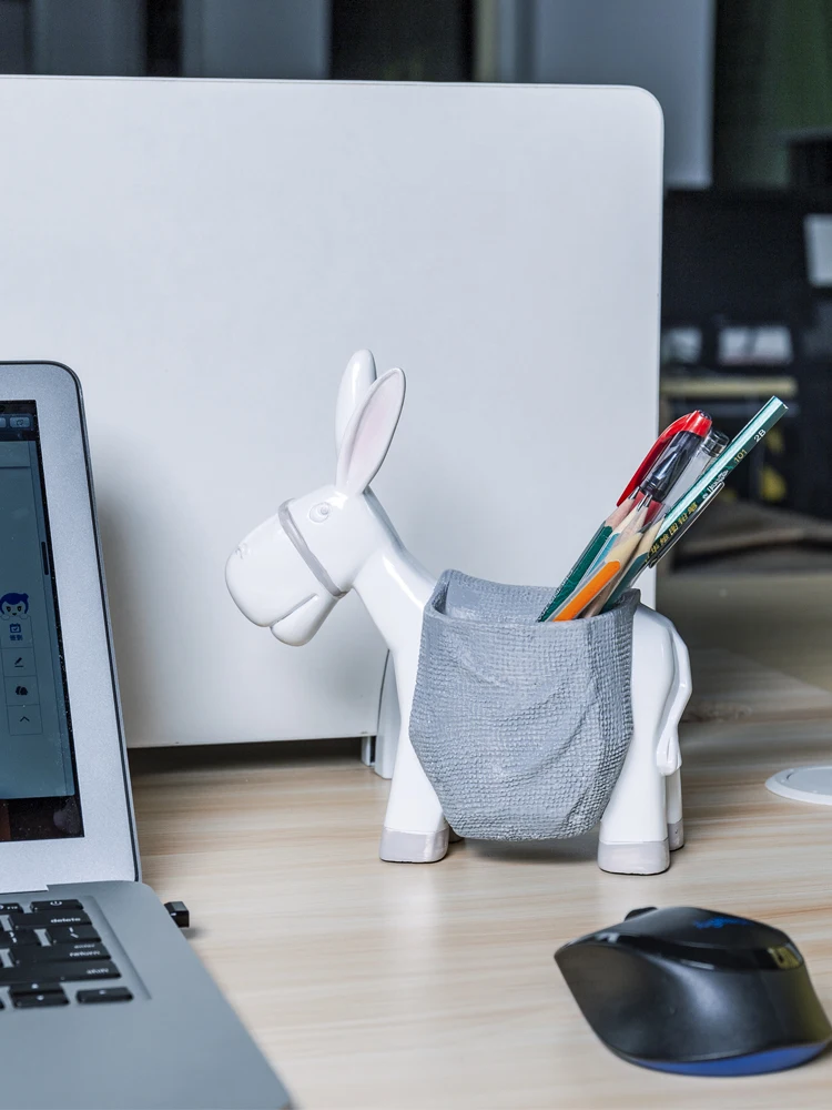 Donkey Pen Holder Creative Fashion  Office Supplies Desk Accessories  Pencil Storage  Pen Organizer  Pencil Holder