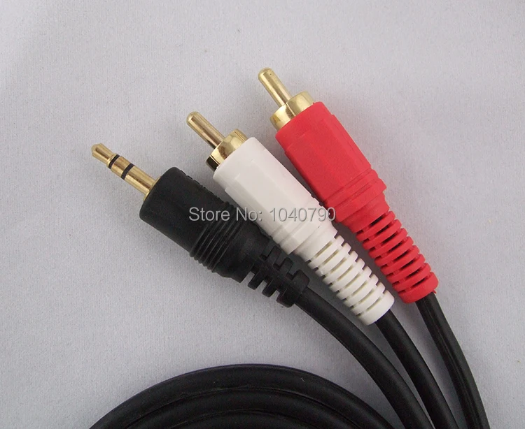 3.5 Double track to  Double lotus interface Lotus Cable lines audio computer audio speakers Audio and video signal 3M 9.6ft