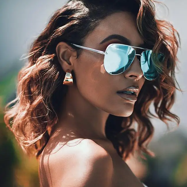 نظارات شمسية نسائية موضة 47726 نظارات شمسية للطيارين UV400 نظارات عتيقة أستراليا