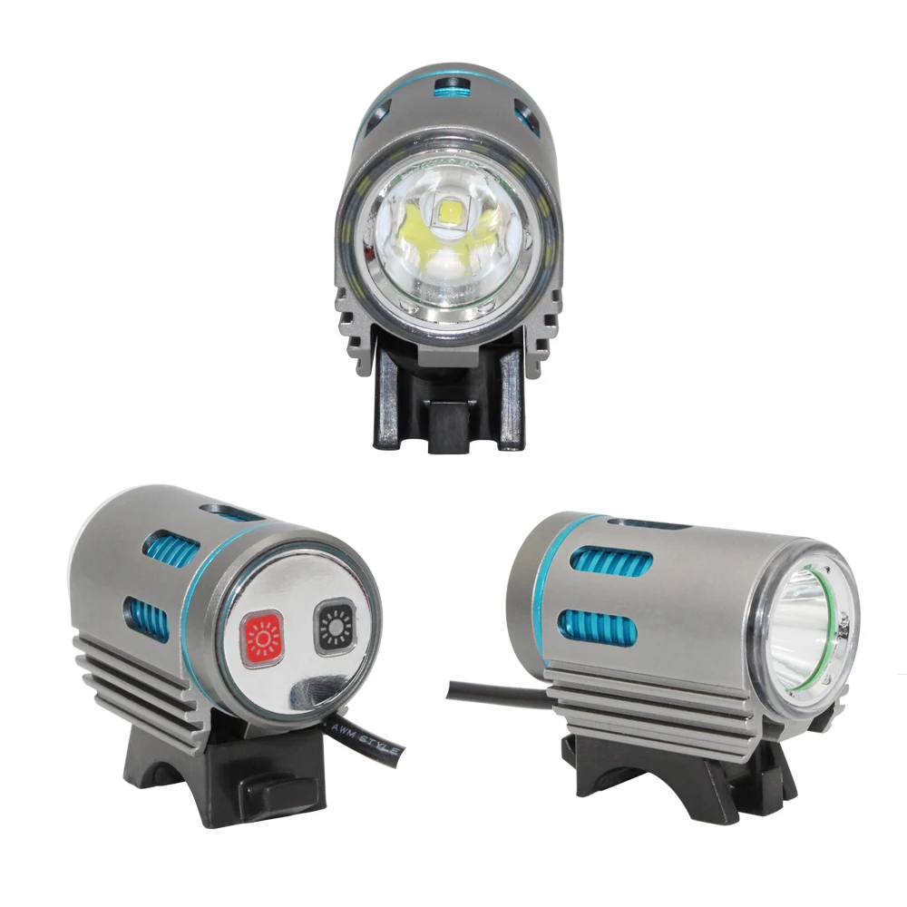 XM-L2 LED Bicycle flashlight Bike DC Port Front Lamp Head Bicycle Bike Lamp Light Headlight Torch 4 Mode Flashlight