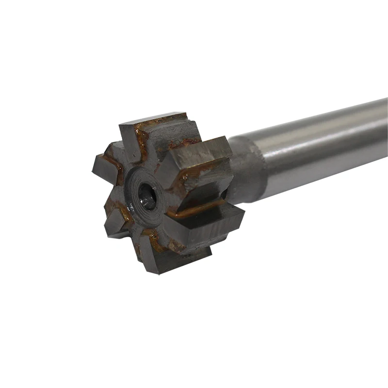 Cortador de fresa de liga de 6 sulcos, 2 peças 25mm * 12mm, haste reta, ranhura de carboneto