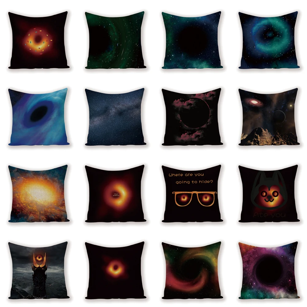 Fantasy Black Hole Cushion Cover Space  Star Universe  Home Decor Sofa Throw Pillow Case New  Science Decorative Pillows Cases