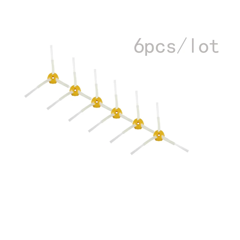 6Pcs 3 แปรงด้านข้างสำหรับIRobot Roomba 500 600 700 Series 527 529 528 530 532 550 560 570 595 620 601 602 630 650 760 770 780