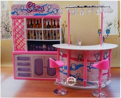 Fashion princess bar for 30 cm  1/6 bjd for kurhn licca blyth doll accessories house chair furniture play set toy gift