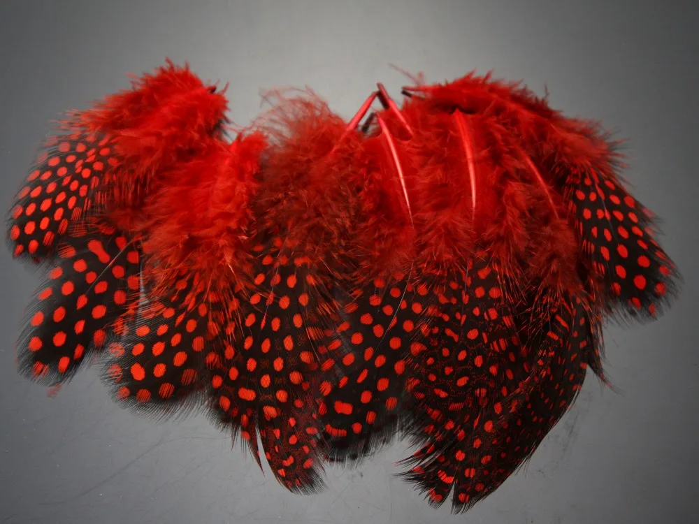 Guinea Hen Feather Saltwater Hackle Fly Tying Material Hand Selected over 9 cm, Available in 9 Colors - view 4