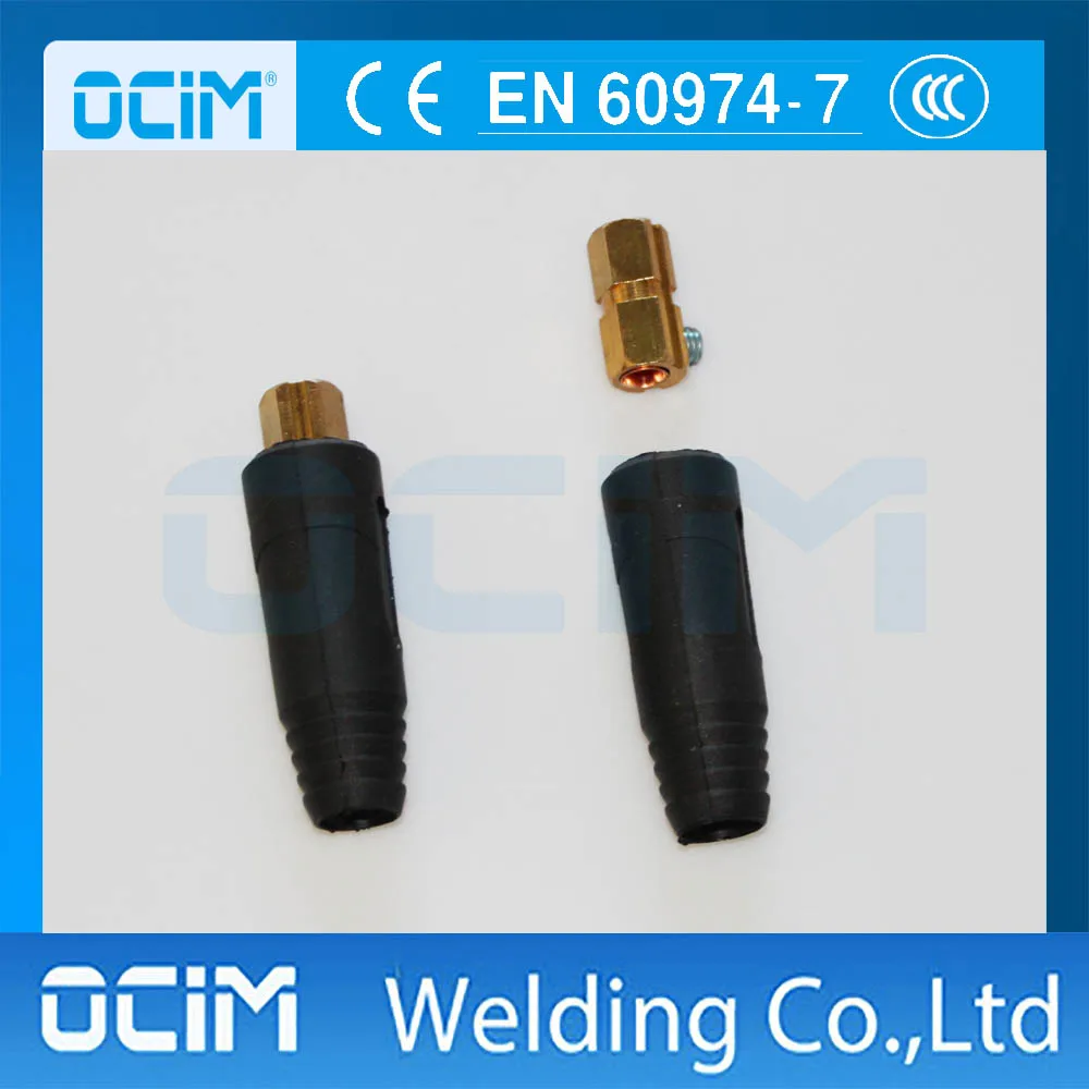 

2PCS Black 100A-200A DEDKL 10-25mm Cable Socket Welding Machine Copper Joint Adapter