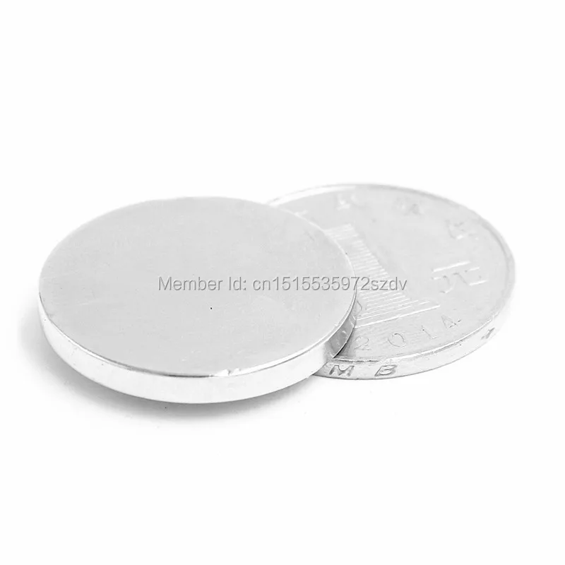 100pcs Strong Round Dia  25mm x 2mm N35 Rare Earth Neodymium Magnet Art Craft Fridge 25x2mm