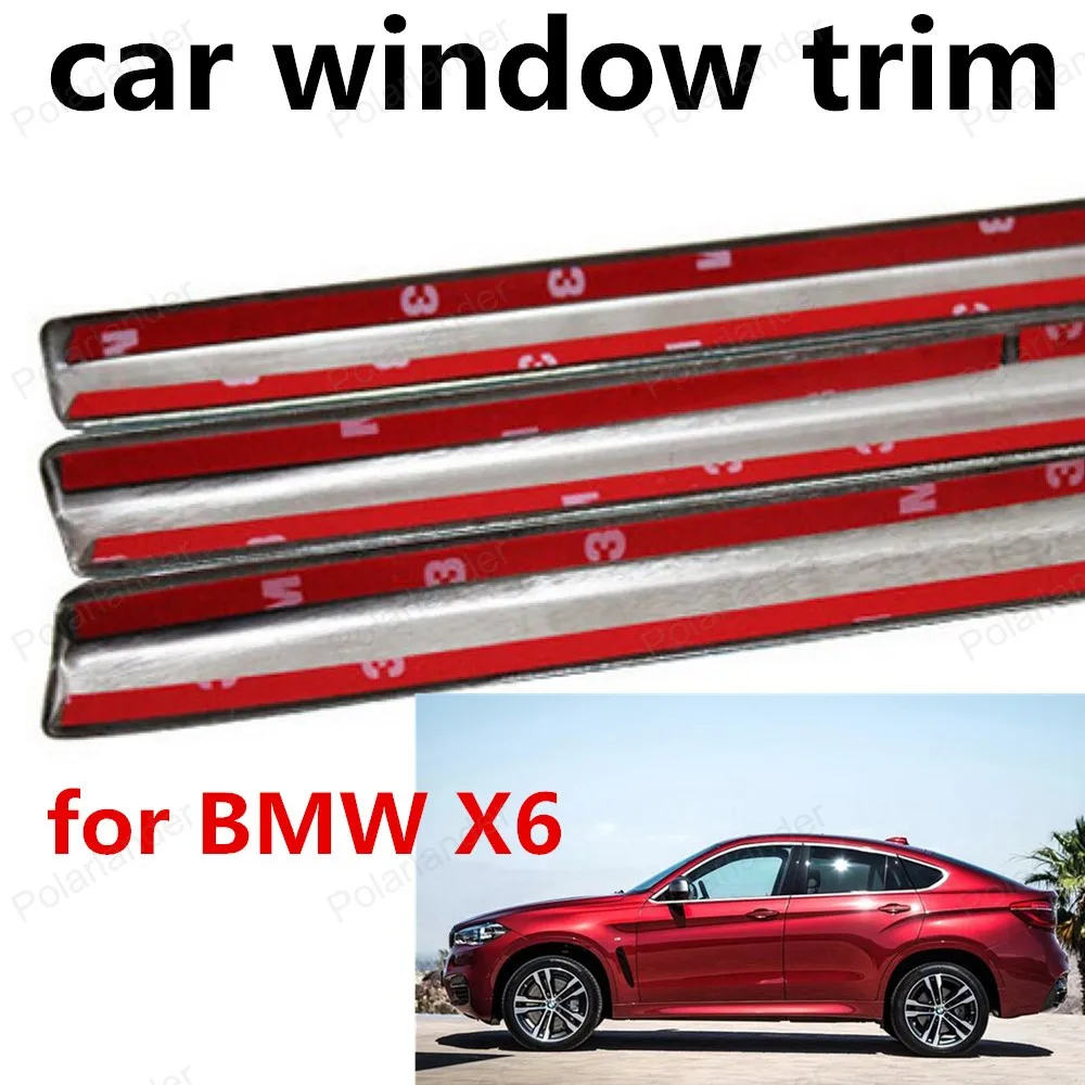 wholesale Stainless Steel For BMW X6 Car Window Decoration Accessories without column Car Sill Trim