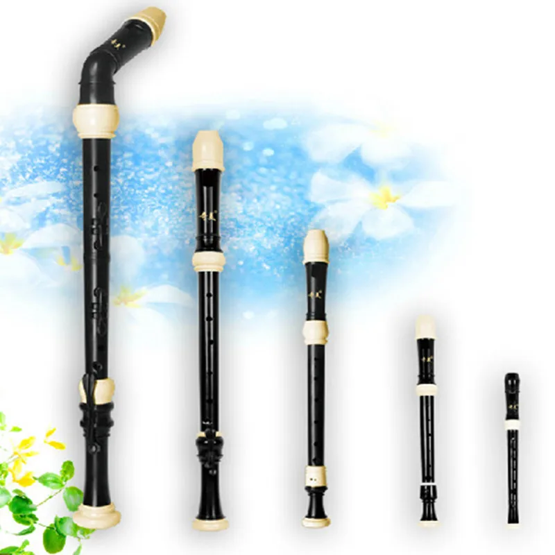 Clarinet Sopranino,High-Pitched,Tenor,Alto,Bass English-Style 8 Holes Chinese Vertical Flute Set of Bass Flautas