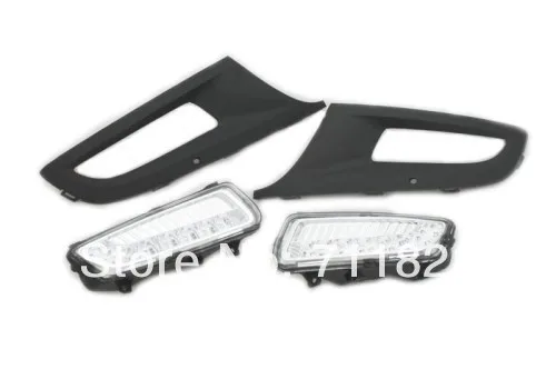 

LED Powered Front Fog Light Kit DRL For VW Polo 6R