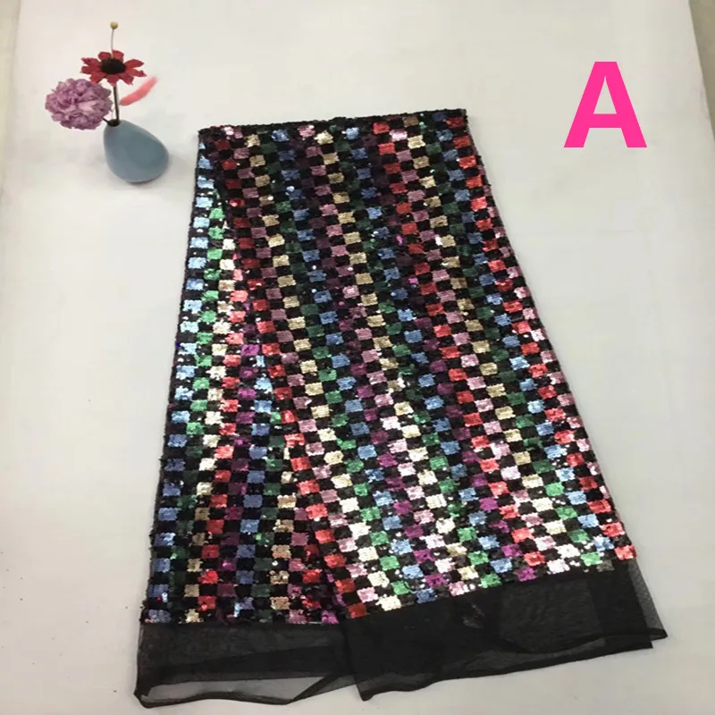 125-130cm 2018 winter hot dazzling ripstop sequined fabric, 5 colors available,XL181114A