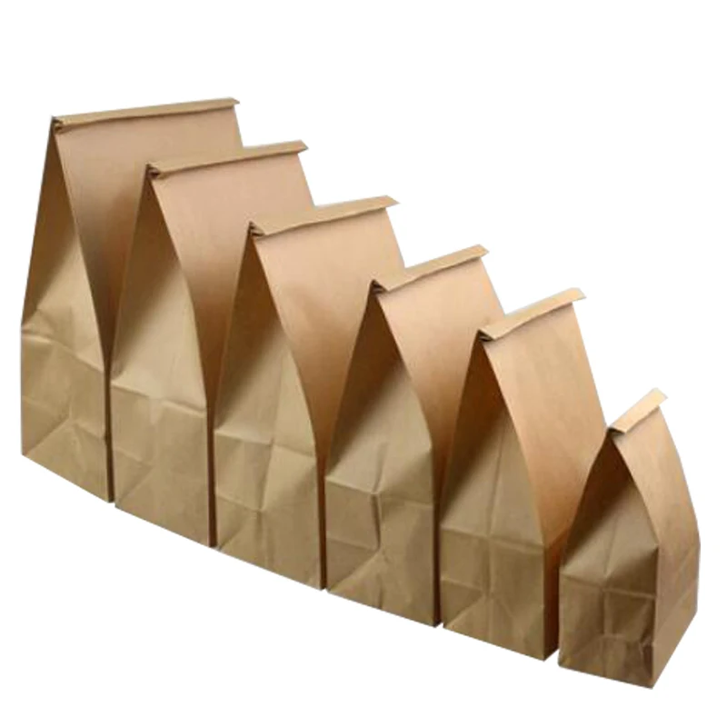 

Kraft Package Nut Toast Takeaway Bag 50 Pieces 17x9x5.5cm