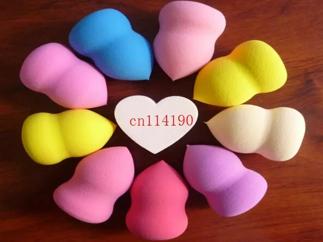 200pcs/lot Free Shipping 40x60mm Big Gourd Shape Cosmetic Puff Blending Sponge Makeup Puff Make up Tools