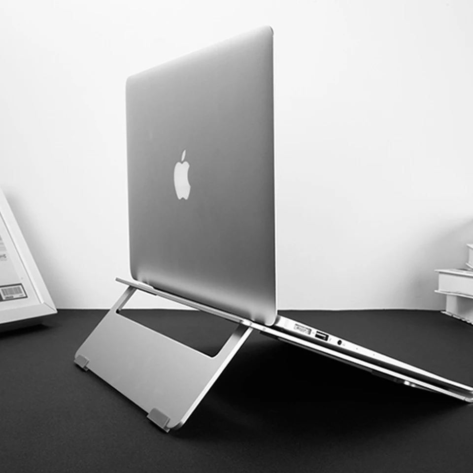 Acoki regulowana wysokość podstawka do laptopa ze stopu aluminium składany przenośny notatnik tablety uchwyt chłodzący do MacBook Air Pro iPad