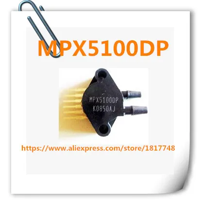 Sensor de pressão diferencial pçs/lote mpx5100 mpx5100dp mpx5100 sip6, conversor genuíno de sensor de pressão diferencial