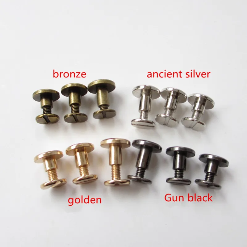 XUNZHE New 20pcs 10*5 mm Sunflower model Luggage Leather metal Craft Solid Screw Nail Rivet Head Belt/strap Rivets Book screws