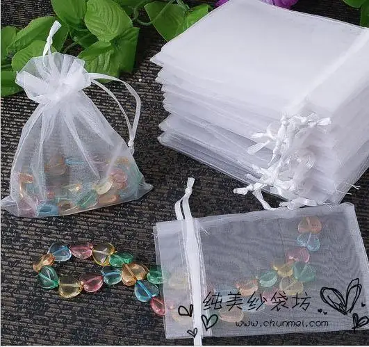 

Wholesale 500pcs Sheer Organza Wedding Party Favor Gift Jewelry Beads Candy Pouch Bag New Bulk