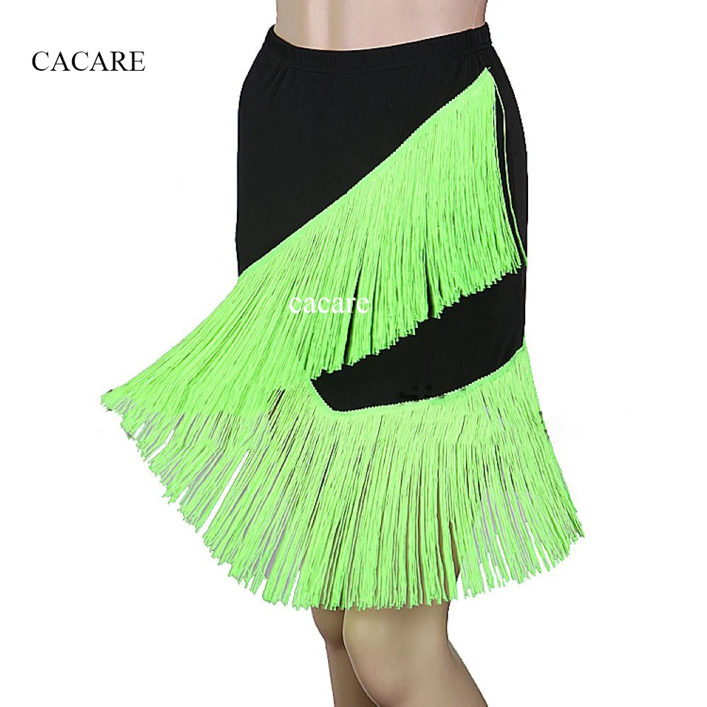 

Latin Tango Skirt Dance Samba Salsa Dress D380 Irregular Hem with 2 Layers of Tassels 12 Choices Personalized Size is Supported