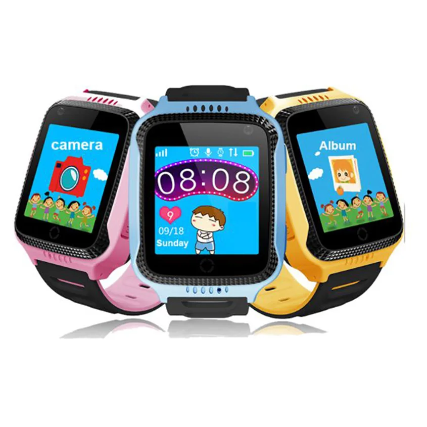 Montre connectée GPS pour enfant, avec lampe de poche, dispositif de localisation d'appel SOS, traceur, montres-bracelets sûres pour bébé