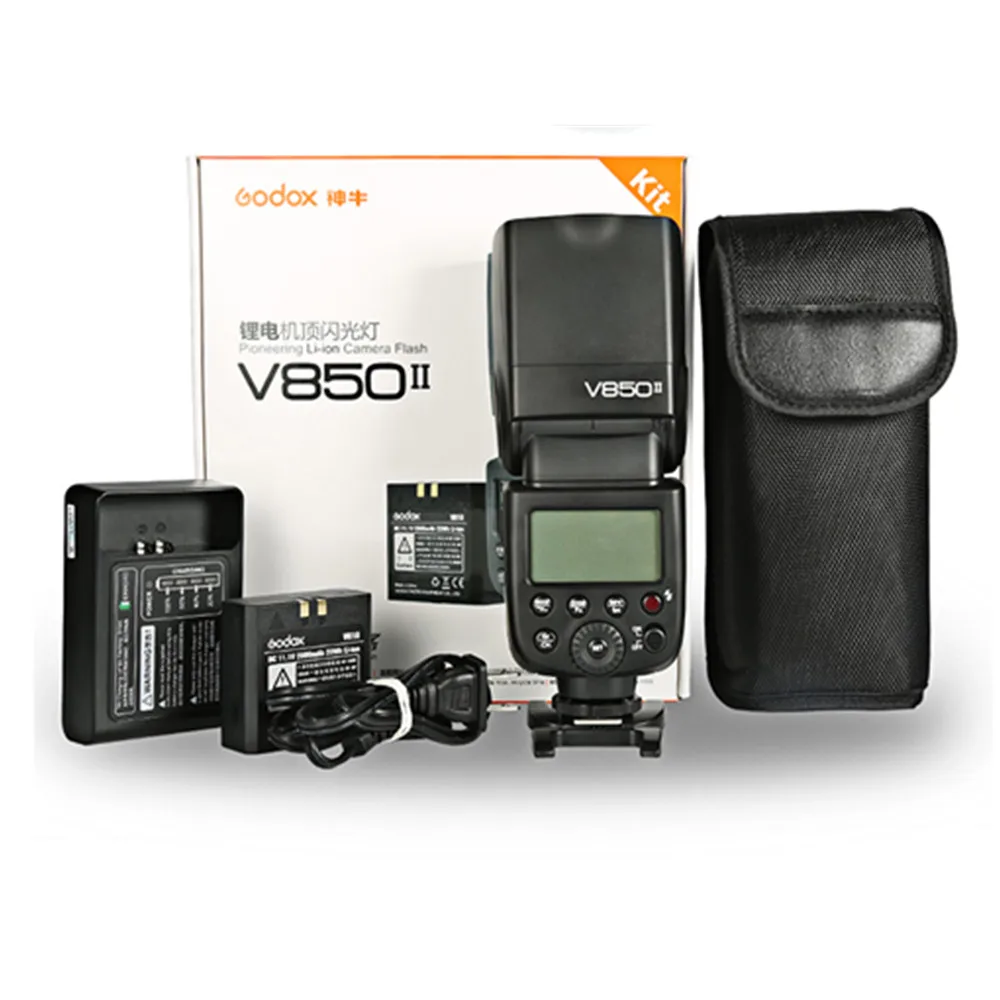 Godox-Batería de ion de litio maestro/esclavo, Flash Universal TTL 2,4G, Speedlite para Canon, Nikon, Sony, Pentax, Olympus, todas las cámaras Dslr, V850II