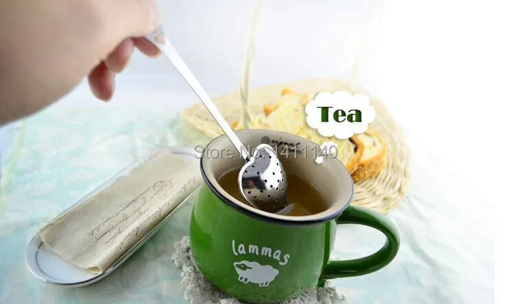 free shipping Wedding Supplies Marriage Wedding Gift Small Gift Love Tea Spoon Tea Infuser Cooking Tools