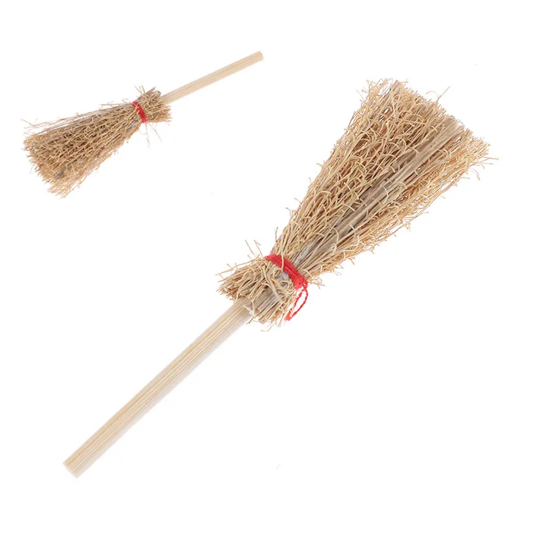 Best Sale 1:12 Dollhouse Miniature Fairy Garden Broom Cleaning Tools