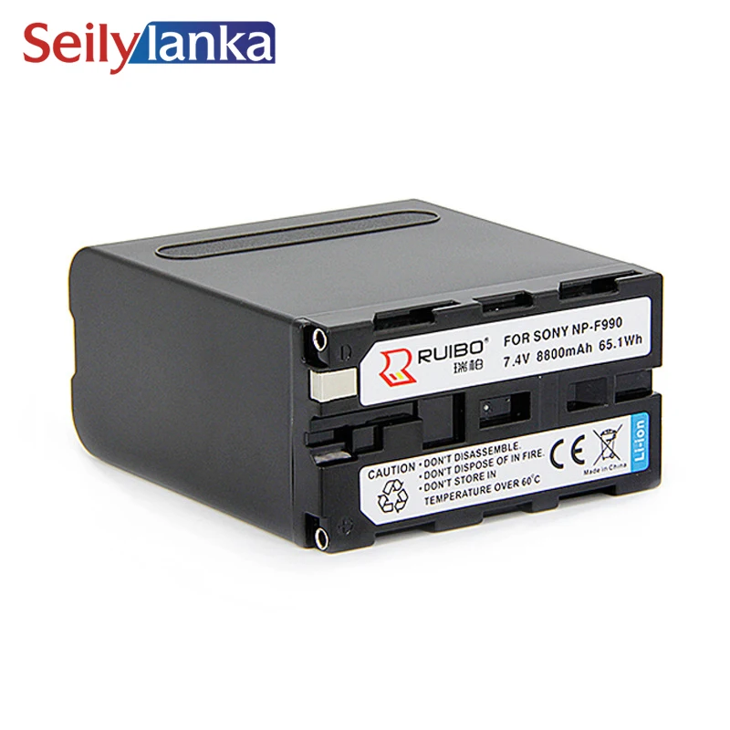 

8800mAh for sony NP-F990 battery NP-F970 thicker battery with display power 7.4V