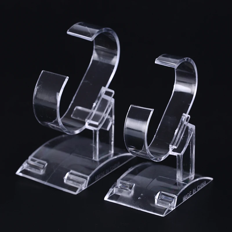 clear plastic wrist watch display rack holder sale show case stand tool Clear Acrylic Watch Display Holder Stand Rack Tool