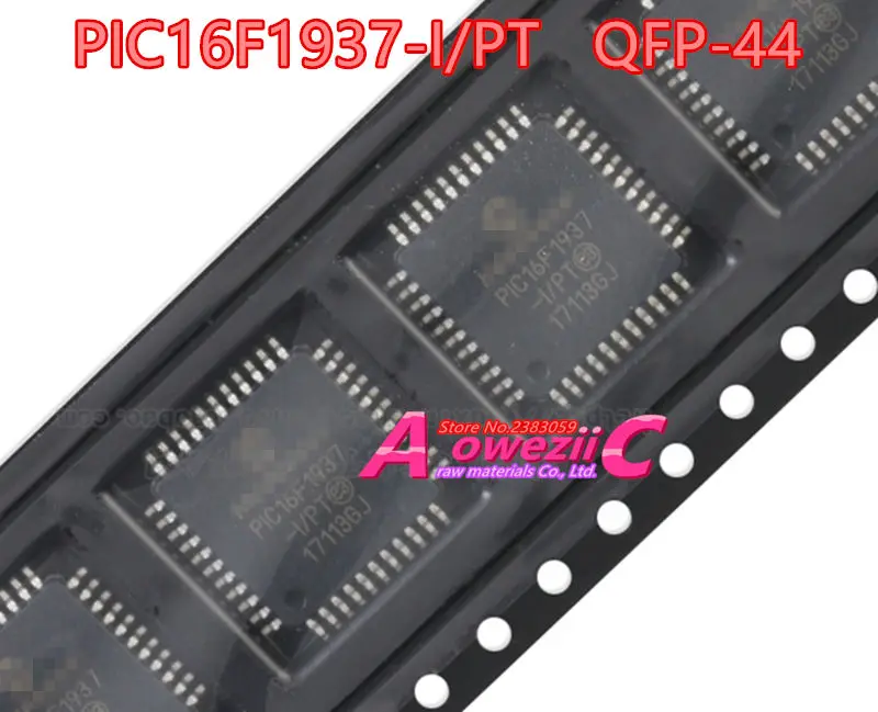 Aoweziic  2017+ 100% new  original   PIC16F1937-I/PT PIC16F1937 QFP-44 MCU microcontroller