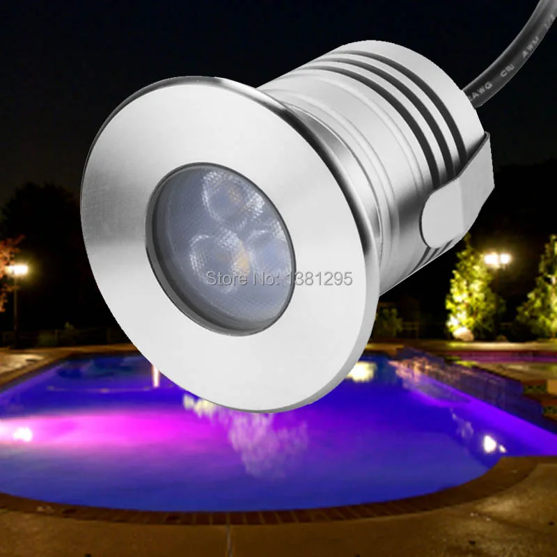 20pcs Low Voltage Outdoor Garden LED Landscape Lighting Fixture 12V 24V 3W IP68 Waterproof Underwater Swimming Pool Lamp Bulb