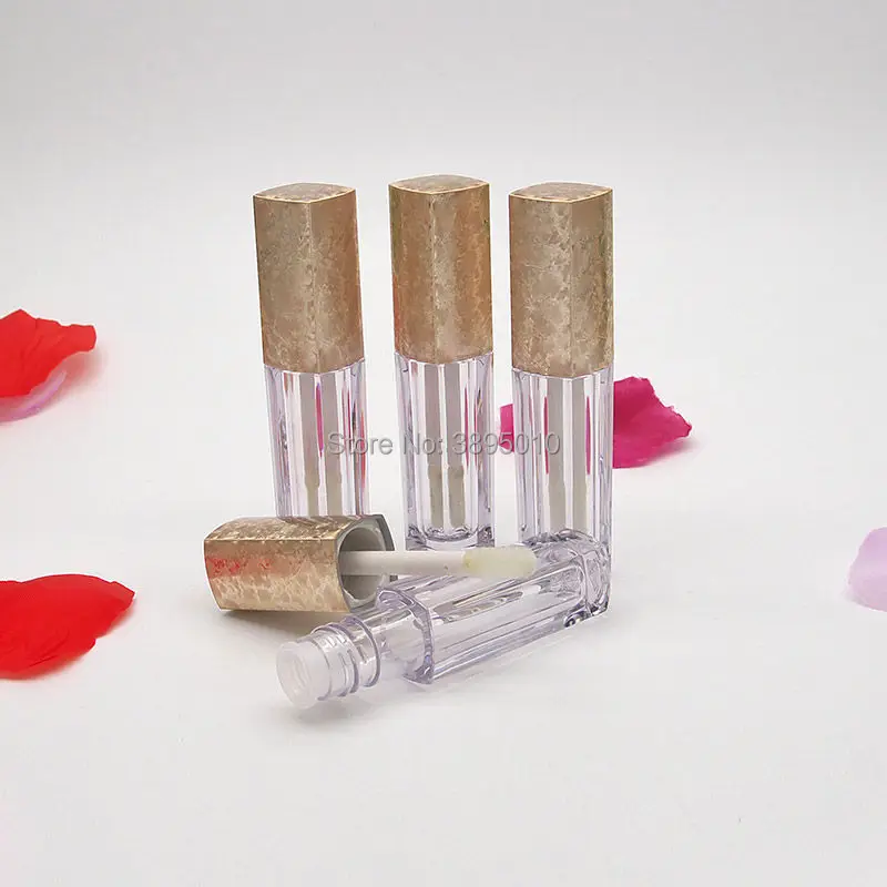 2.5ml Empty Square Plastic Clear Lip Gloss Tube,Small Top Grade Elegant Lipstick Refillable Bottle F897