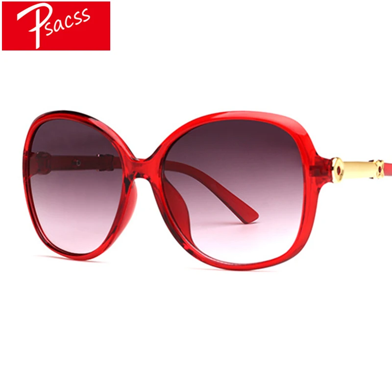 

Psacss NEW Vintage Sunglasses Women Elegant 2019 Brand Designer Female Fashion Shipping Sun Glasses lunette soleil femme UV400