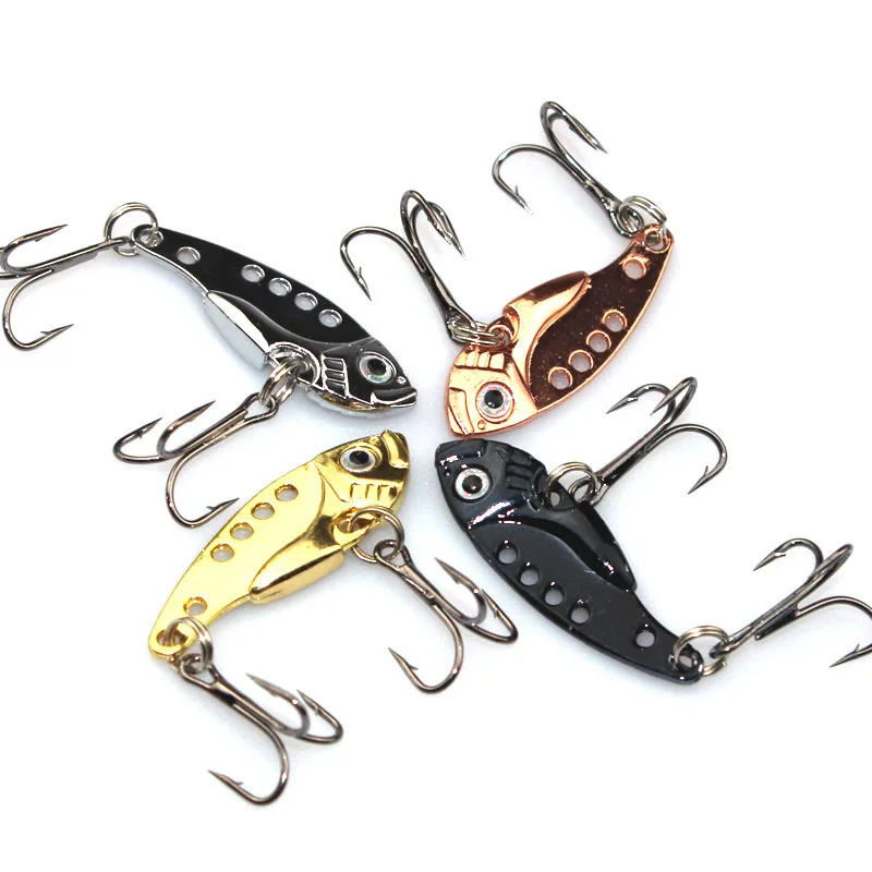 2015 Metal VIB Lures 35mm 3.2g Fishing Lure Hard Bait popper jig Walleye Crappie Minnow Fishing Tackle spinner swimbait vissen