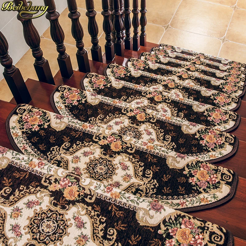 

beibehang European stair mat step mat from glue self-adhesive stair mats carpet solid wood Home Decoration Stair mat