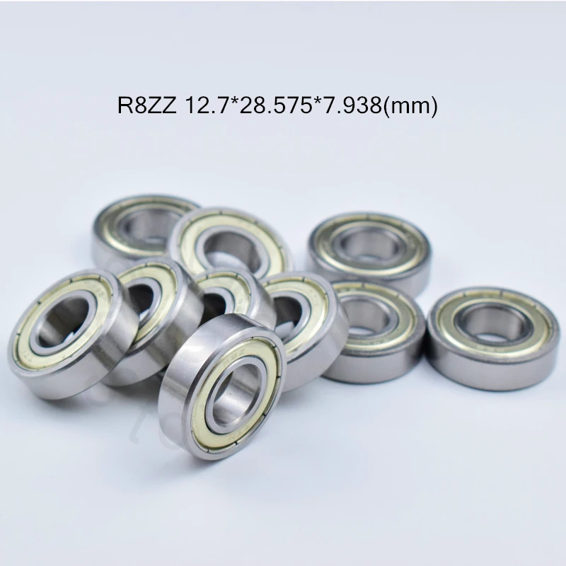 

R8ZZ 12.7*28.575*7.938(mm) 10pieces bearing ABEC-5 bearings 1/2 x 1 1/8 x 5/16" inch Metal Sealed Mini Bearing R8