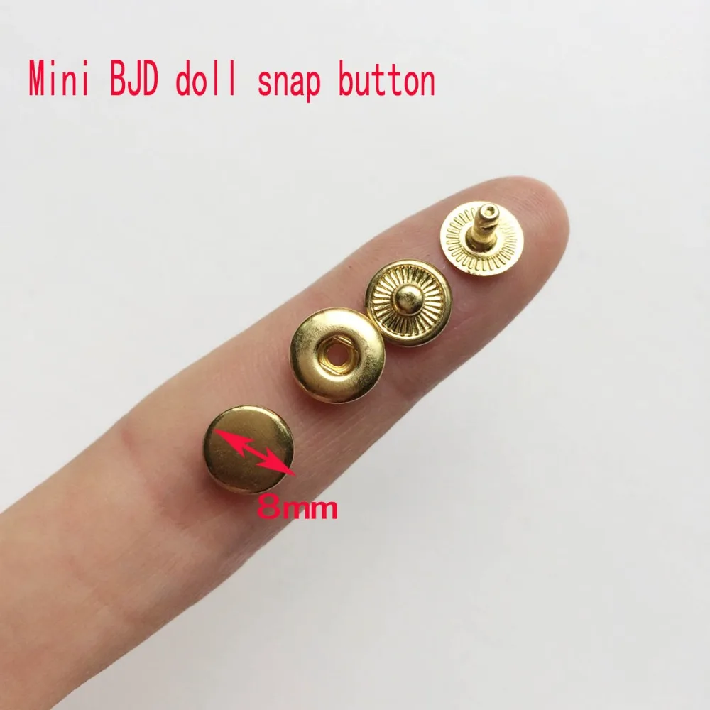 SICODA MINI 6sets bjd buckle Small buttons diy handmade doll button snap button 6/8mm