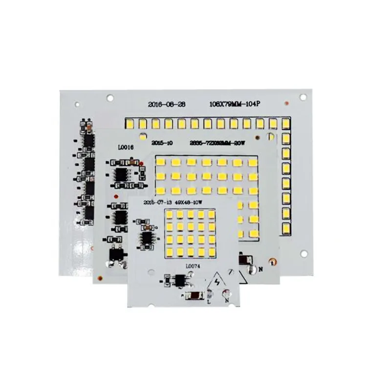 

10w/20w/30w/50w 100WLED COB floodlight PANEL MODULE SMD2835 AC220V LED Lamp White 6000-6500k 10PCS