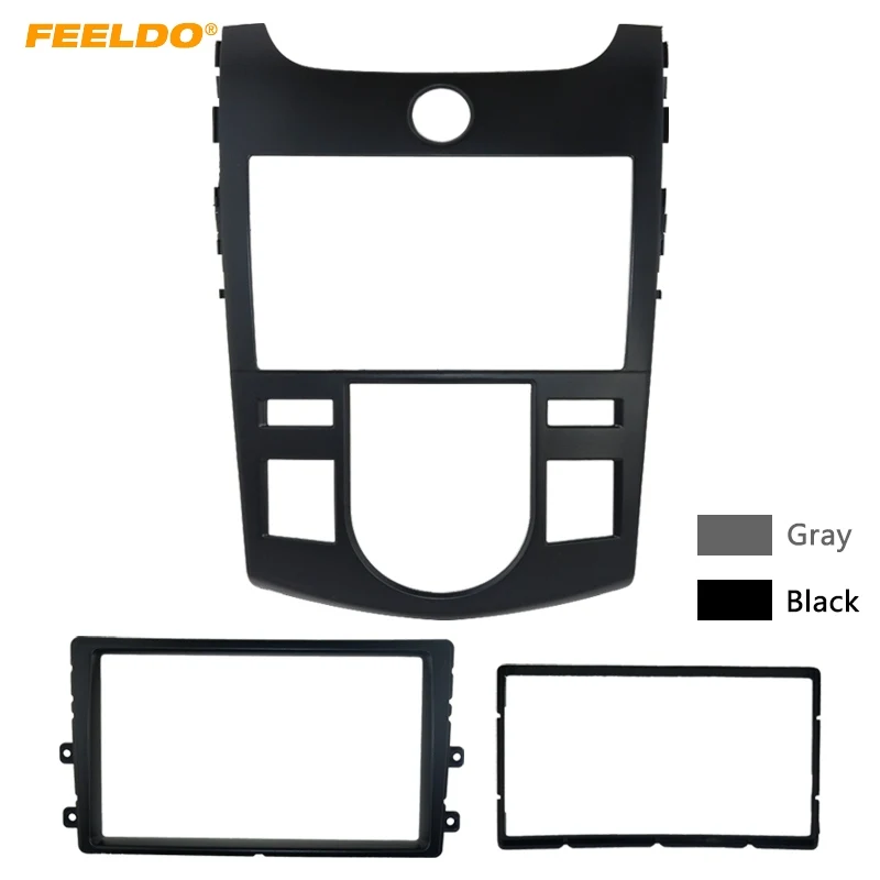 

FEELDO Car Stereo Radio Fascia Panel Frame Trim Dash Face Plate Installation Kit For KIA Cerato(09-12)/Forte(09-12)/Naza Forte